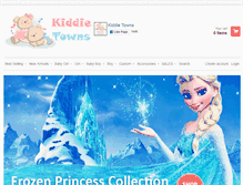 Tablet Screenshot of kiddietowns.com